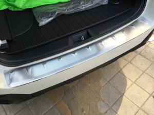 Защитная накладка на задний бампер стальная для Subaru Outback 2014-
